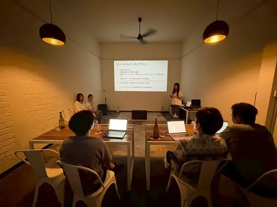 キミタビDIVEで、ソーシャルビジネスプランを考える夜の勉強部屋